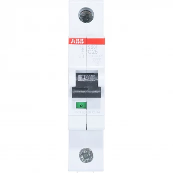 Выключатель автоматический модульный ABB S201 1п C 25А 6кА C25